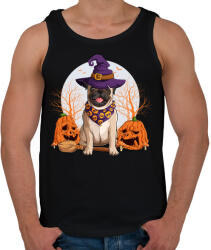 printfashion Mopsz halloween - Férfi atléta - Fekete (5532169)