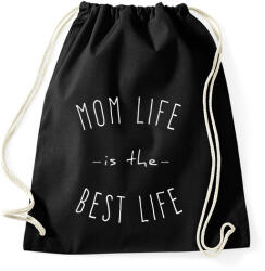 printfashion mom life is best life 2 - Sportzsák, Tornazsák - Fekete (6974650)