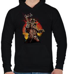 printfashion Egy lövés - Férfi kapucnis pulóver - Fekete (60024)