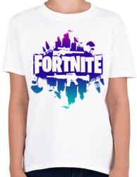 printfashion fortnite színes - Gyerek póló - Fehér (14944546)