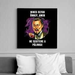 printfashion Ünnepi pálinka - Vászonkép - Fekete (6659250)