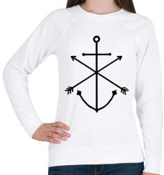 printfashion Minimal Anchor - Női pulóver - Fehér (1615481)