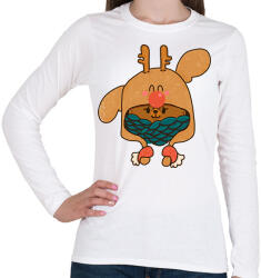 printfashion Cukiság - Női hosszú ujjú póló - Fehér (2042060)