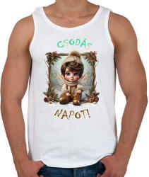 printfashion Csodás napot! - Férfi atléta - Fehér (15336808)