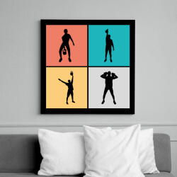 printfashion Kettlebell - Vászonkép - Fekete (11722405)