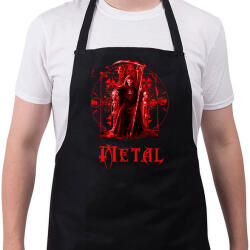 printfashion dead metal - Kötény - Fekete (4930459)