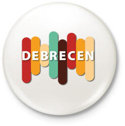 printfashion Debrecen - Színes - Kitűző, hűtőmágnes - Fehér (7140211)