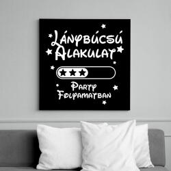 printfashion Lánybúcsú alakulat Party folyamatban - Vászonkép - Fekete (16487827)