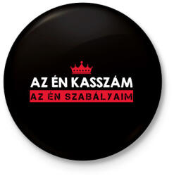 printfashion Az én kasszám - Kitűző, hűtőmágnes - Fekete (8805967)