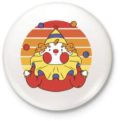 printfashion Bohóc - Kitűző, hűtőmágnes - Fehér (13012842)