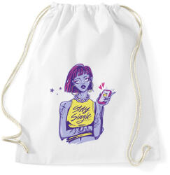 printfashion Szingli - maradj szingli - Sportzsák, Tornazsák - Fehér (5716006)
