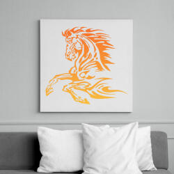 printfashion Horse - Vászonkép - Fehér (6638375)