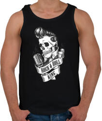 printfashion A rock királya - Férfi atléta - Fekete (5143125)