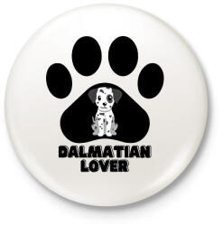 printfashion Dalmatian Lover - Kitűző, hűtőmágnes - Fehér (14089749)