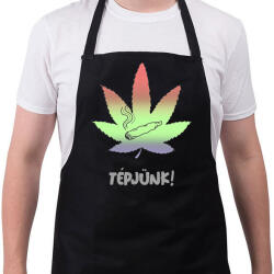 printfashion TÉPJÜNK! - Kötény - Fekete (11510240)