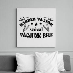 printfashion Vágjunk bele - Vászonkép - Fehér (9120486)