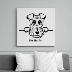 printfashion Fox Terrier - Vászonkép - Fehér (6637268)