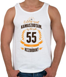 printfashion kamasz-55-brown-orange - Férfi atléta - Fehér (608535)