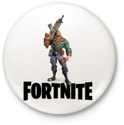 printfashion Fortnite #8 /black/ - Kitűző, hűtőmágnes - Fehér (3078494)