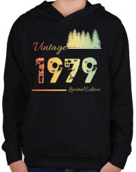 printfashion 1979 - Gyerek kapucnis pulóver - Fekete (12613246)