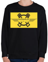 printfashion Autószerelők királya - Gyerek pulóver - Fekete (6563961)