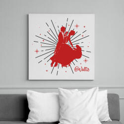 printfashion Waltz - Keringő - Vászonkép - Fehér (7678074)