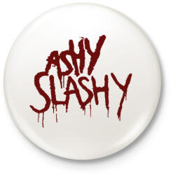 printfashion Ash vs Evil Dead ashy slashy - Kitűző, hűtőmágnes - Fehér (3089624)