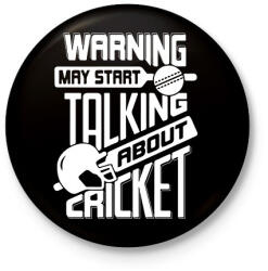printfashion Talking about cricket - Kitűző, hűtőmágnes - Fekete (15837286)