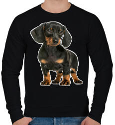 printfashion Tacskó - Férfi pulóver - Fekete (12474620)