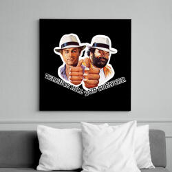 printfashion Bud Spencer és Ternce Hill - Vászonkép - Fekete (7136731)