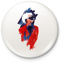 printfashion Emett Doc - Kitűző, hűtőmágnes - Fehér (3074707)