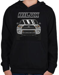 printfashion HILUX - Gyerek kapucnis pulóver - Fekete (4671006)