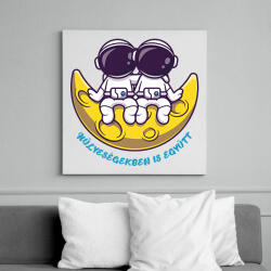 printfashion Hülyeségekben is együtt - Vászonkép - Fehér (6673785)