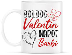 printfashion Boldog Valentin napot - Névvel - Bögre - Fehér (11730703)