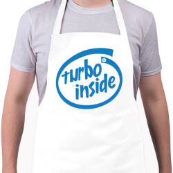 printfashion Turbo inside - Kötény - Fehér (4909743)