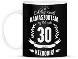 printfashion kamasz-30-white - Bögre - Fekete (794891)
