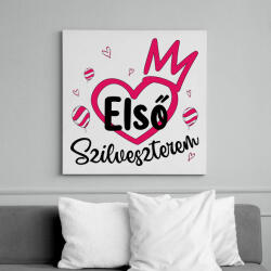 printfashion Első szilveszterem - Vászonkép - Fehér (10281351)
