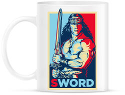 printfashion Conan Sword - Bögre - Fehér (7576652)