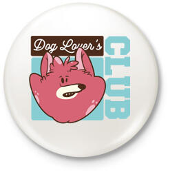 printfashion Kutya kedvelők klubja - Kitűző, hűtőmágnes - Fehér (14154718)