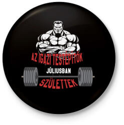 printfashion IT Július - Kitűző, hűtőmágnes - Fekete (3099393)