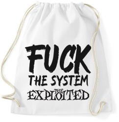 printfashion FUCK THE SYSTEM 2 - Sportzsák, Tornazsák - Fehér (10447791)