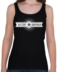 printfashion kezdo-anyuka-white - Női atléta - Fekete (559876)