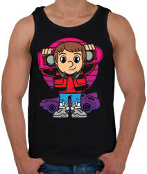 printfashion Légdeszkás - Férfi atléta - Fekete (51548)