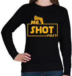printfashion ME SHOT FIRST - Női pulóver - Fekete (1812405)