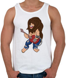 printfashion Rocker Oroszlán - Férfi atléta - Fehér (502382)
