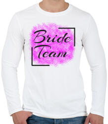 printfashion bride team - Férfi hosszú ujjú póló - Fehér (5205340)