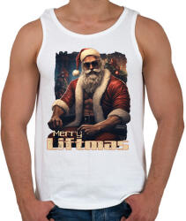 printfashion Merry Liftmas - Férfi atléta - Fehér (14725905)