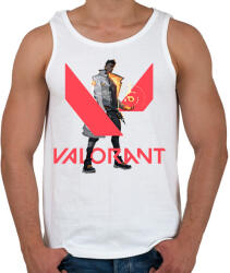 printfashion Valorant Phoenix - Férfi atléta - Fehér (2601644)