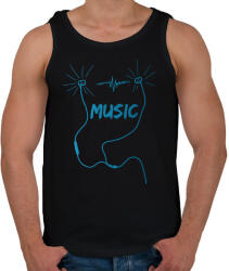 printfashion music - Férfi atléta - Fekete (4140079)