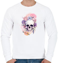 printfashion Time to bloom - Férfi pulóver - Fehér (14656926)